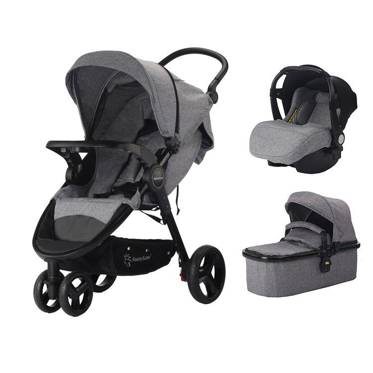 ΠΑΙΔΙΚΟ ΠΟΛΥΚΑΡΟΤΣΙ 3 σε 1 SUNNY LOVE ST601 ΓΚΡΙ - Image 9