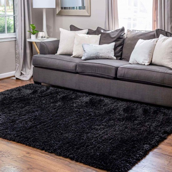 Χαλιά Shaggy PLP 200x290 ΜΑΥΡΟ - PLP200 - F1500BL
