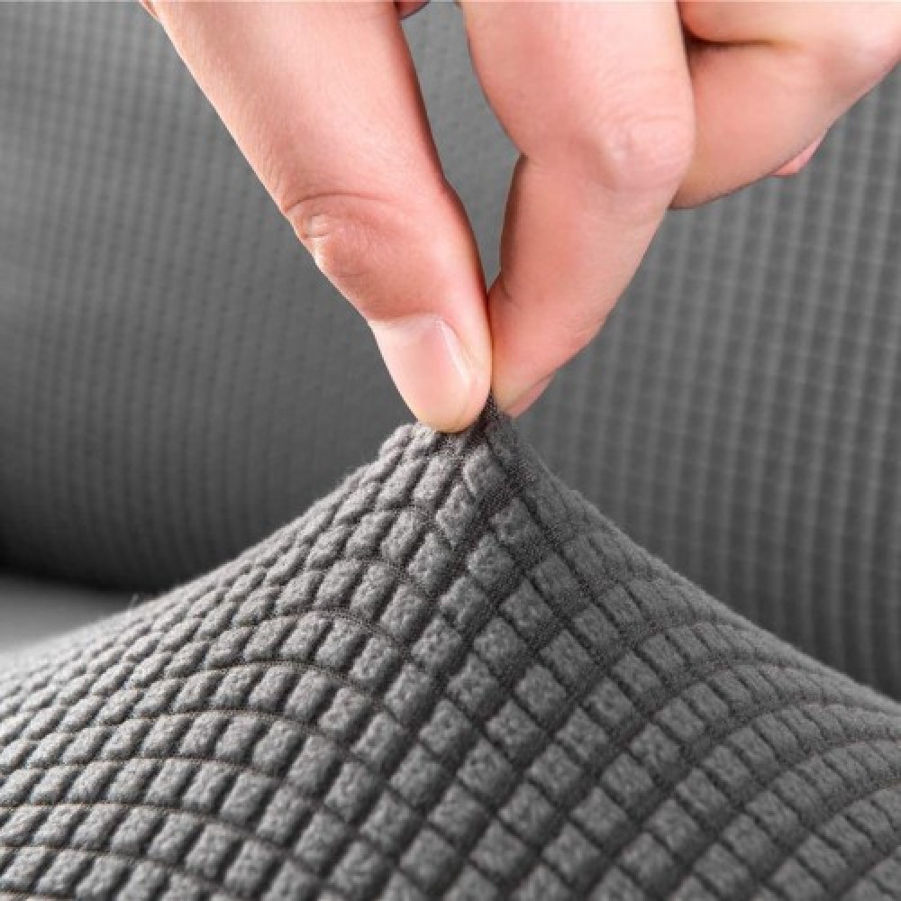 Σετ Ελαστικά Καλύμματα Καναπέ - Σαλονιού 3 Τεμαχίων Χωρίς Βολάν Pop (70% Βαμβάκι 30% Λύκρα) - Μωβ - Image 2