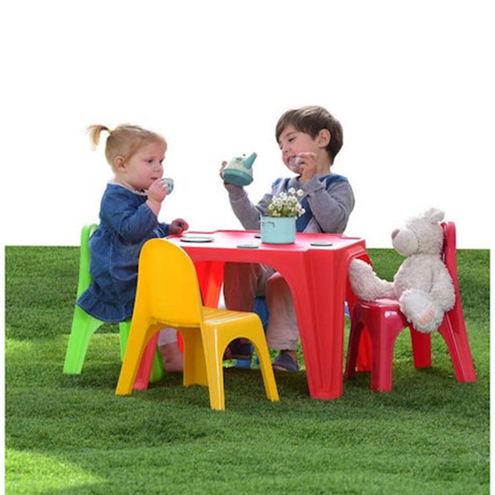 Πολύχρωμο Σετ Τραπέζι Με 4 Καρέκλες από Πλαστικό Starplay - Keren Set 52-900 - Image 3