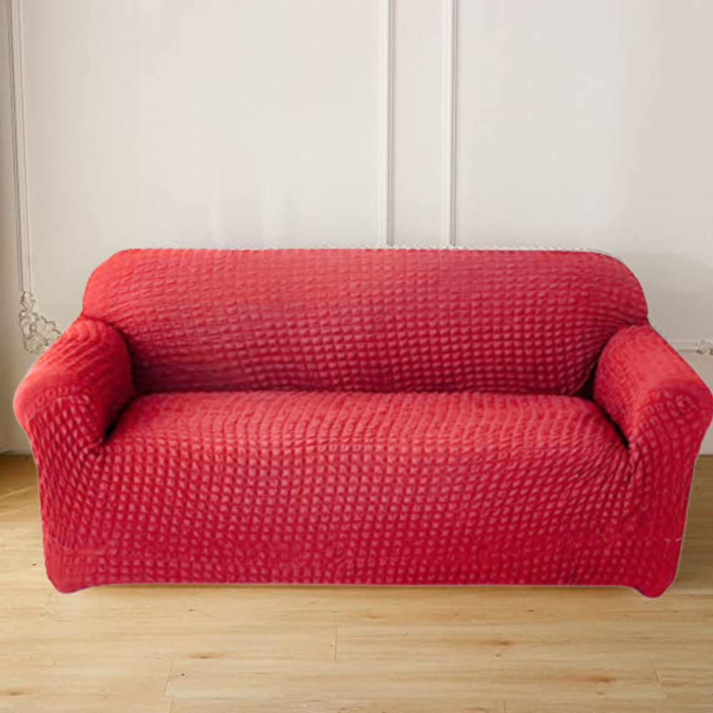 Ελαστικό Κάλυμμα Καναπέ Τριθέσιο Χωρίς Βολάν (70% Βαμβάκι 30% Λύκρα) ΚΟΡΑΛΙ