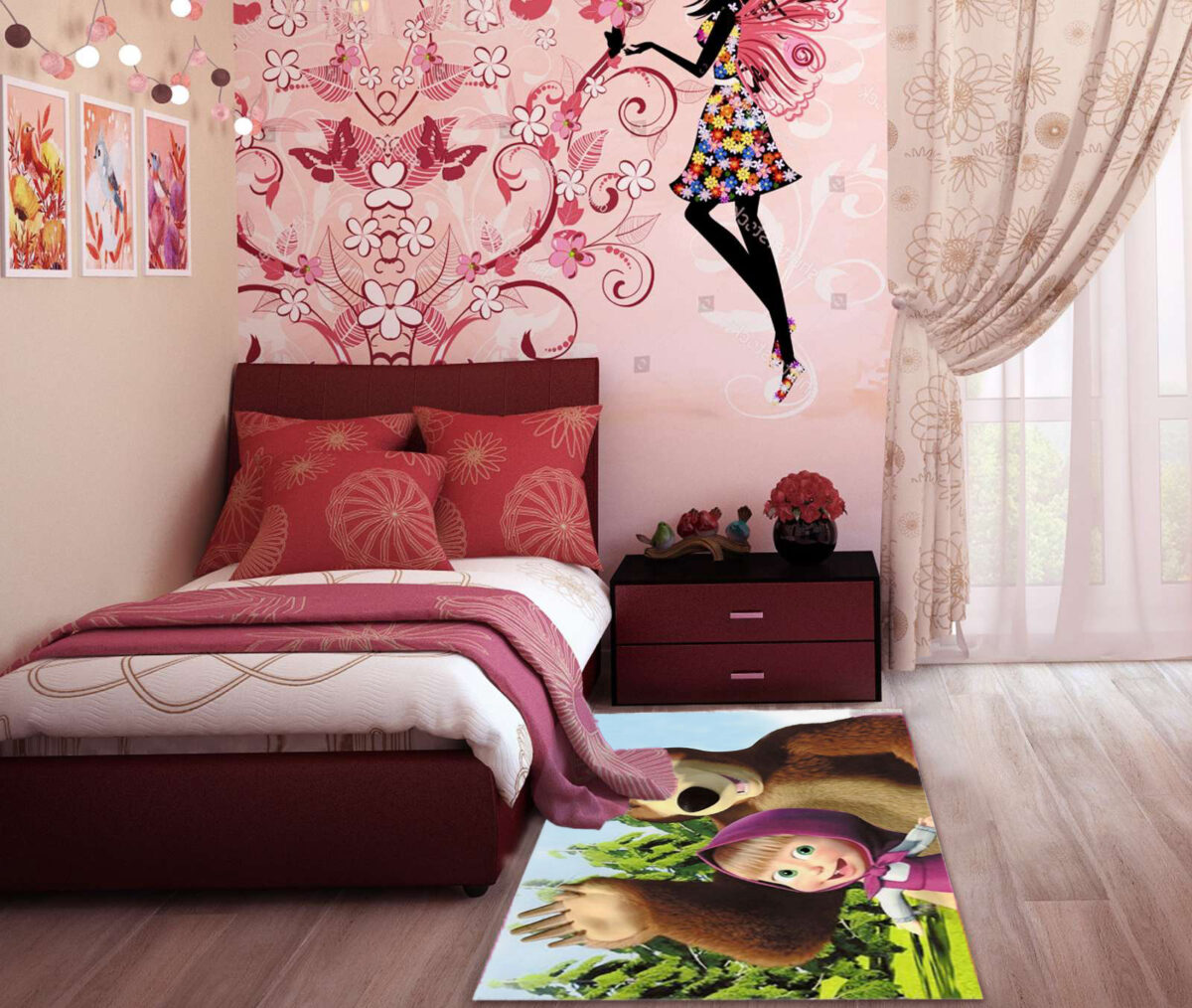 Παιδικό Χαλί Printed – MASHA AND BEAR 160x220cm CK-10174A