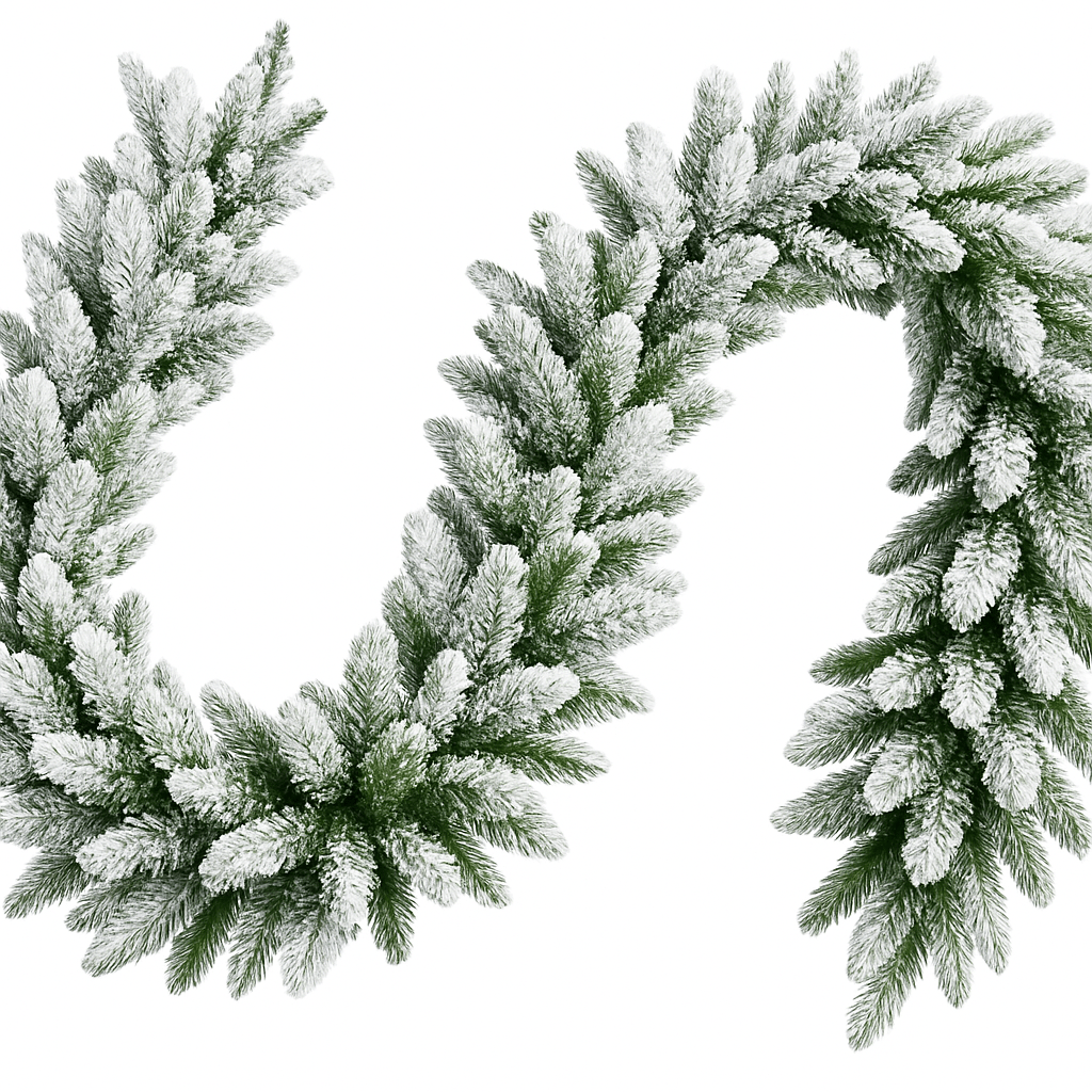 Χριστουγεννιάτικη Γιρλάντα Χιονισμένη PE-PVC 270εκ με 260 κλαδιά
