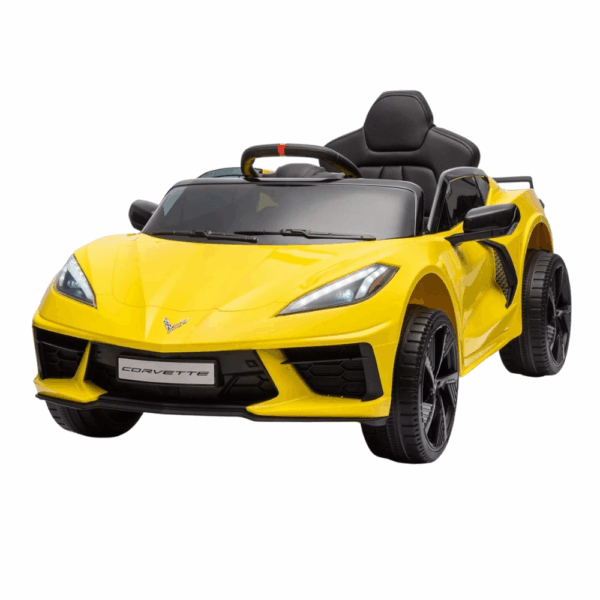 Παιδικό Ηλεκτροκίνητο Αυτοκίνητο Licensed CORVETTE C8 12V , 4.5Α  Κίτρινο