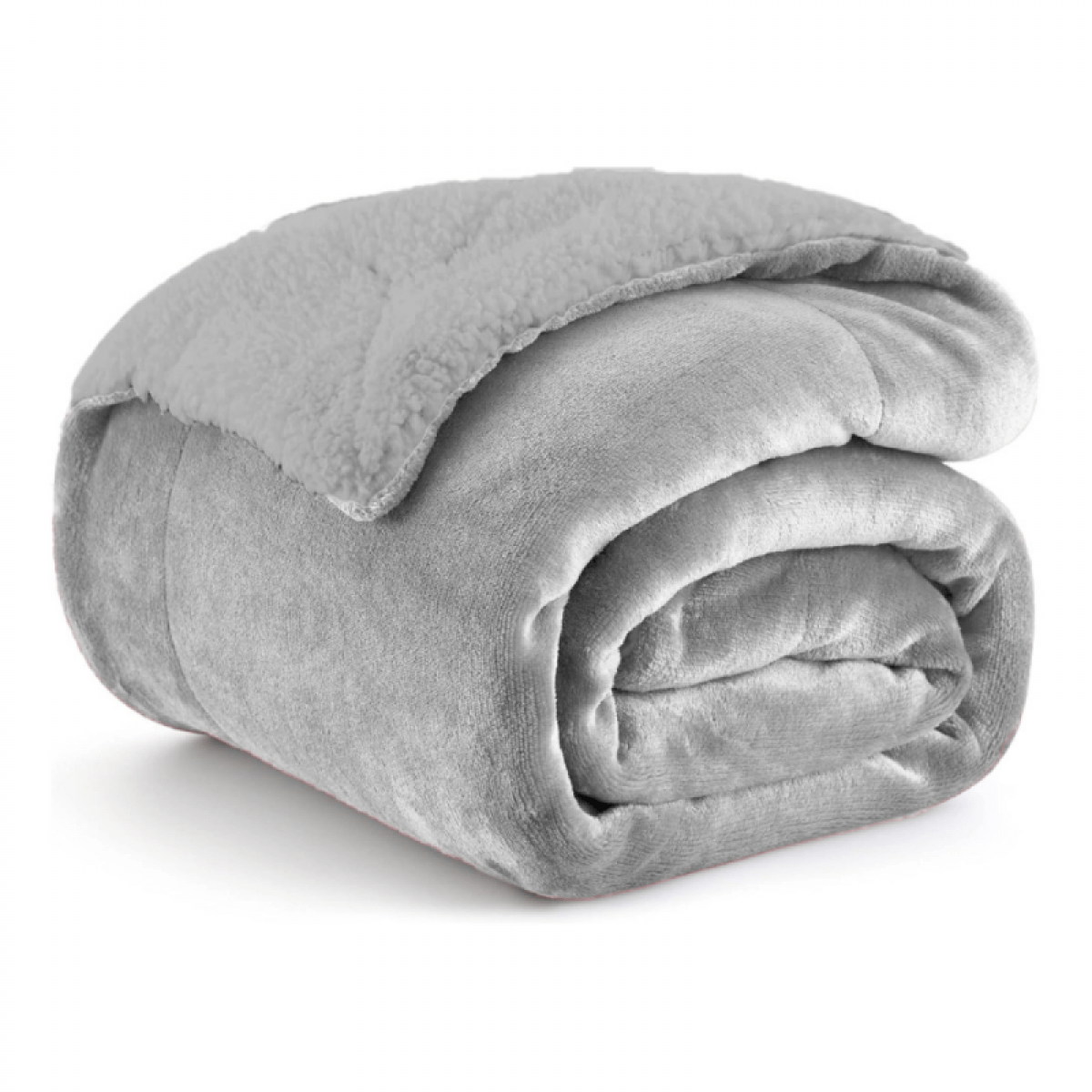 FLANNEL Sherpa Ultra Soft Υπέρδιπλο ΚΟΥΒΕΡΤΟΠΑΠΛΩΜΑ 3,1KG – 220×240 – ΓΚΡΙ ΑΝΟΙΧΤΟ