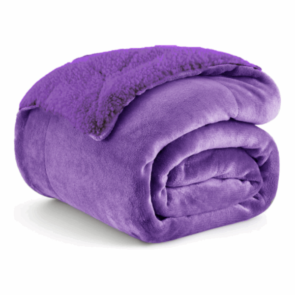 FLANNEL Sherpa Ultra Soft Υπέρδιπλο ΚΟΥΒΕΡΤΟΠΑΠΛΩΜΑ 3,1KG – 220×240 – ΜΩΒ