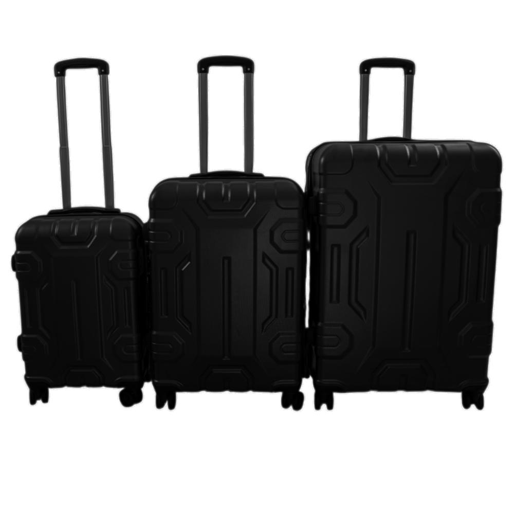 NEXUS Σετ Βαλίτσες 3 Τεμαχίων 20″-24″-28″ – Σκληρές, Ελαφριές & Ανθεκτικές - ΜΑΥΡΟ - Image 2