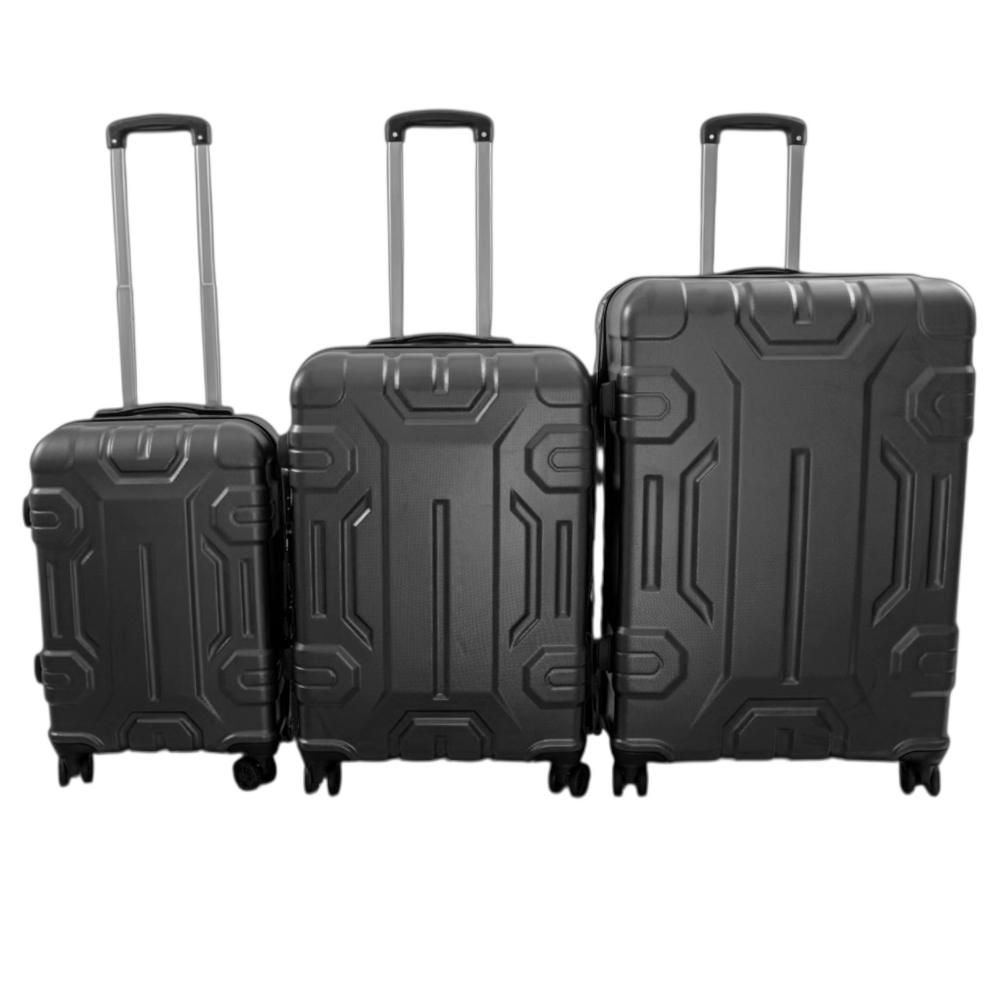 NEXUS Σετ Βαλίτσες 3 Τεμαχίων 20″-24″-28″ – Σκληρές, Ελαφριές & Ανθεκτικές - ΓΚΡΙ ΣΚΟΥΡΟ - Image 2