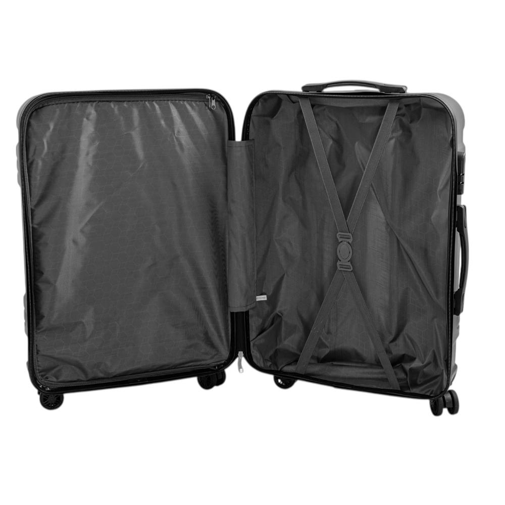 NEXUS Σετ Βαλίτσες 3 Τεμαχίων 20″-24″-28″ – Σκληρές, Ελαφριές & Ανθεκτικές - ΓΚΡΙ ΣΚΟΥΡΟ - Image 8