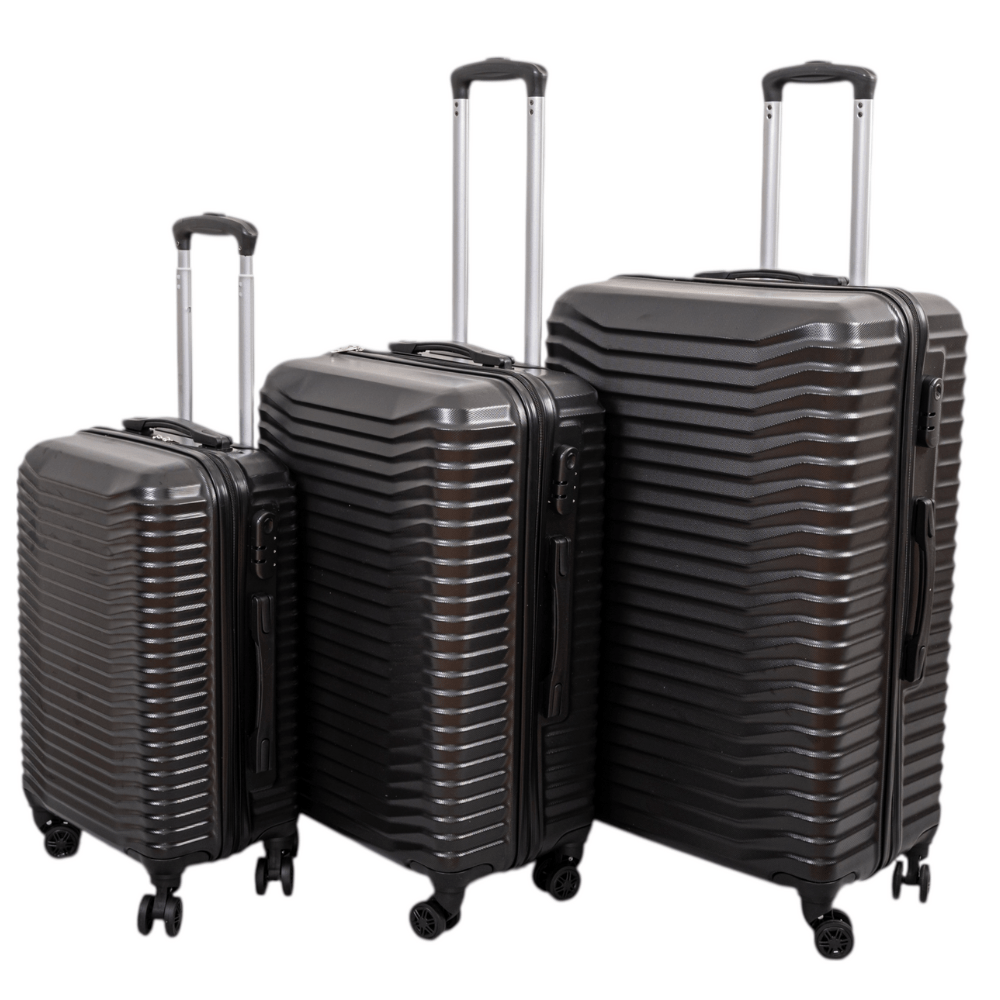 TITAN Σετ Βαλίτσες 3 Τεμαχίων 20″-24″-28″ – Σκληρές, Ελαφριές & Ανθεκτικές - ΜΑΥΡΟ