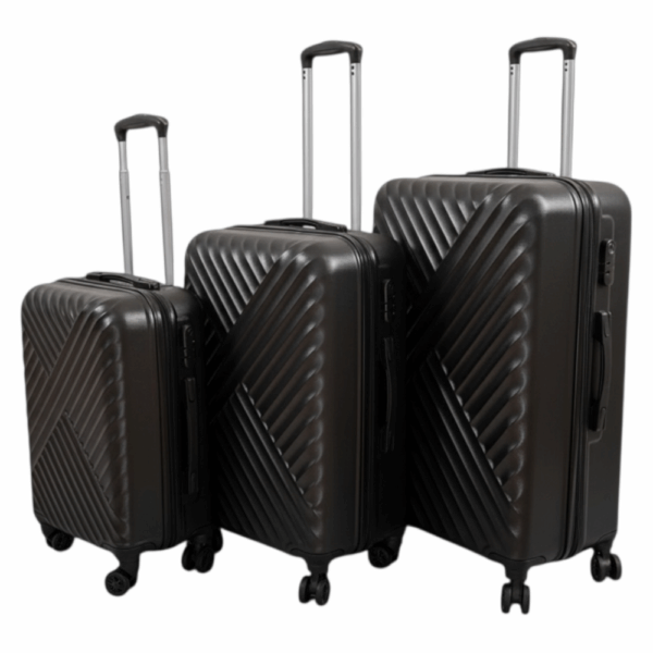 XLINE Σετ Βαλίτσες 3 Τεμαχίων 20″-24″-28″ – Σκληρές, Ελαφριές & Ανθεκτικές - ΜΑΥΡΟ