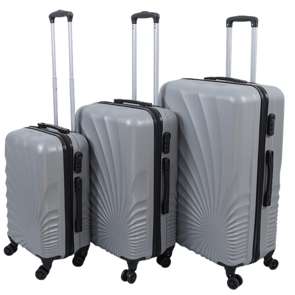 SHELL Σετ Βαλίτσες 3 Τεμαχίων 20″-24″-28″ – Σκληρές, Ελαφριές & Ανθεκτικές - ΑΣΗΜΙ