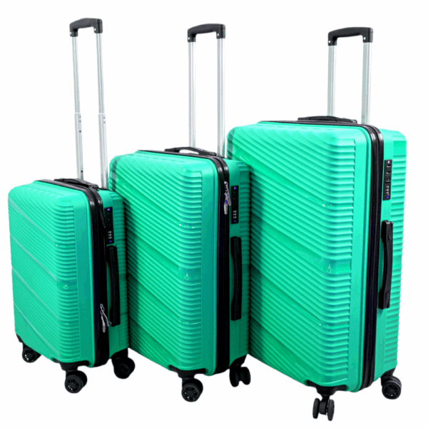 LINEA Σετ Βαλίτσες 3 Τεμαχίων 20″-24″-28″ – Σκληρές, Ελαφριές & Ανθεκτικές - ΠΡΑΣΙΝΟ