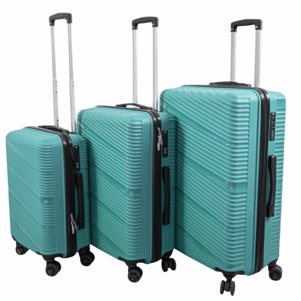 LINEA Σετ Βαλίτσες 3 Τεμαχίων 20″-24″-28″ – Σκληρές, Ελαφριές & Ανθεκτικές - ΑΝΟΙΧΤΟ ΠΡΑΣΙΝΟ