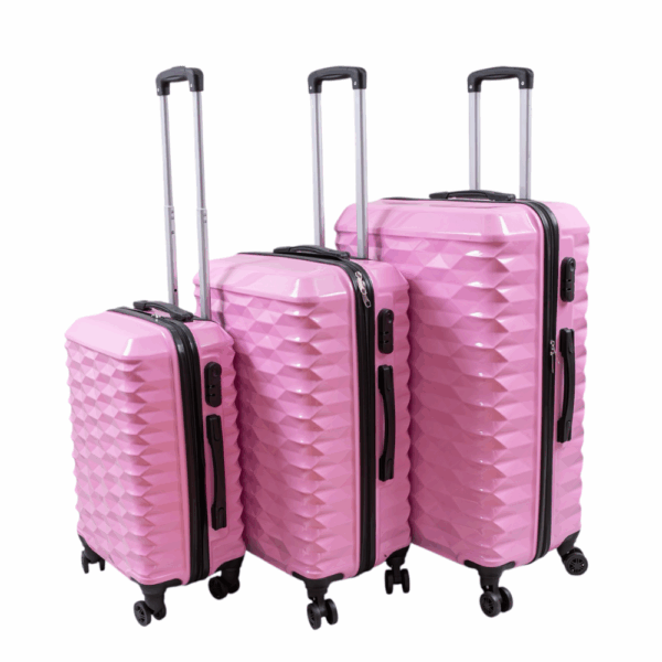 PRISM Σετ Βαλίτσες 3 Τεμαχίων 20″-24″-28″ – Σκληρές, Ελαφριές & Ανθεκτικές - ΡΟΖ