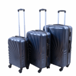 SHELL Σετ Βαλίτσες 3 Τεμαχίων 20″-24″-28″ – Σκληρές, Ελαφριές & Ανθεκτικές - ΣΚΟΥΡΟ ΜΠΛΕ