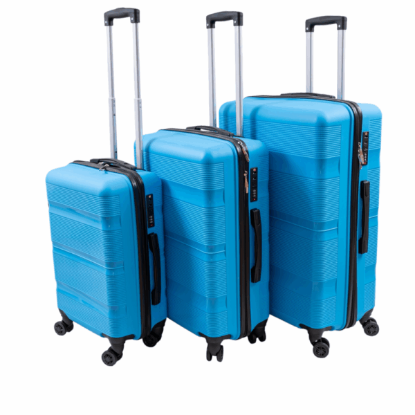 TRAVEL LINE Σετ Βαλίτσες 3 Τεμαχίων 20″-24″-28″ – Σκληρές, Ελαφριές & Ανθεκτικές - Sky Blue