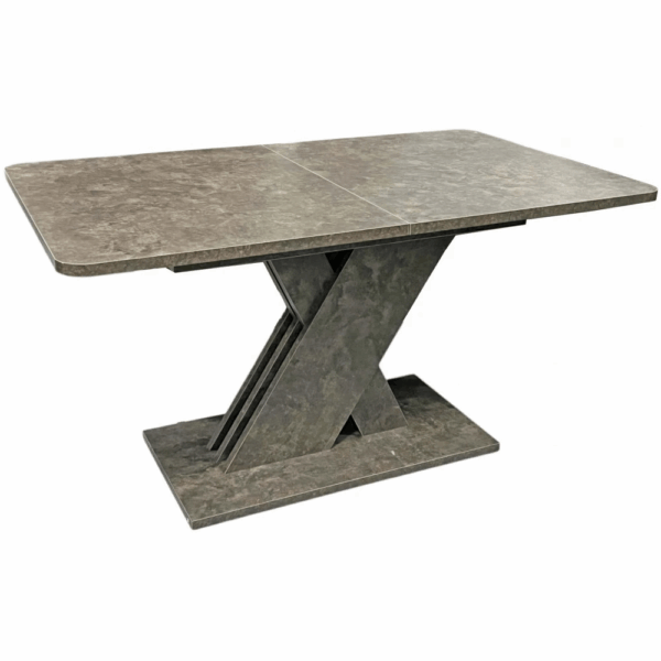 Επεκτεινόμενο Τραπέζι MDF - 180 x 85 x 75 cm – Καφέ εφέ πέτρας