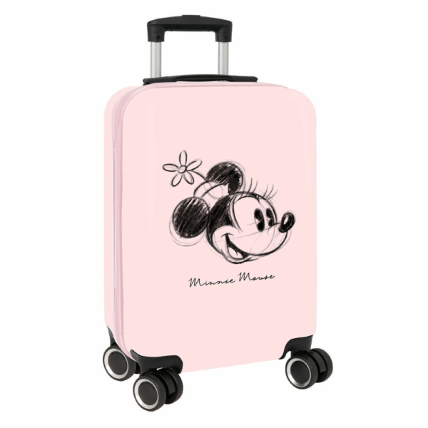 Minnie Mouse Trolley Βαλίτσα Καμπίνας με Ρόδες 57cm - Ροζ BABY