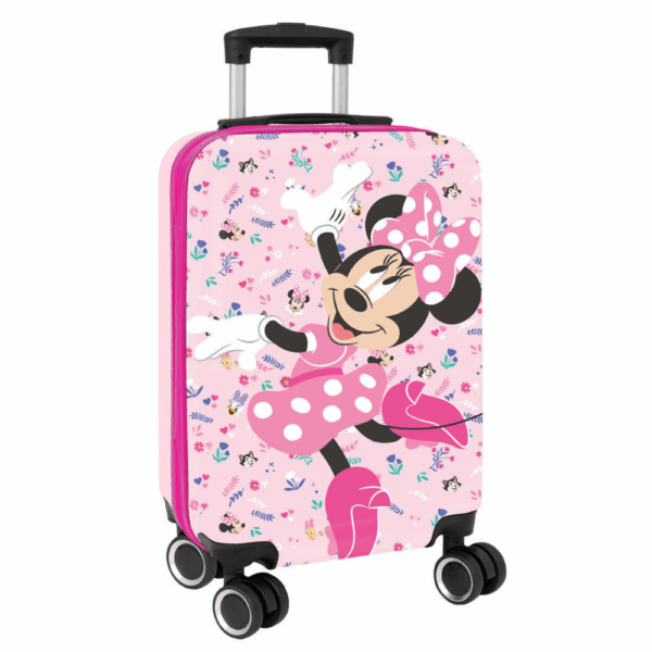 Minnie Mouse Trolley Βαλίτσα Καμπίνας με Ρόδες 57cm - Ροζ