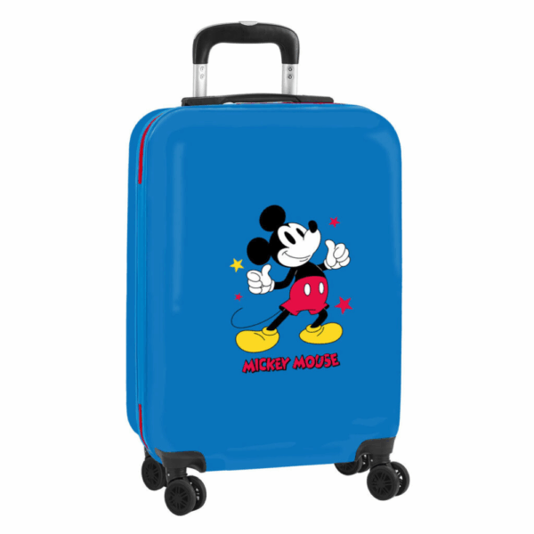 Mickey Mouse Trolley Βαλίτσα Καμπίνας 57cm με Ρόδες – ΜΠΛΕ