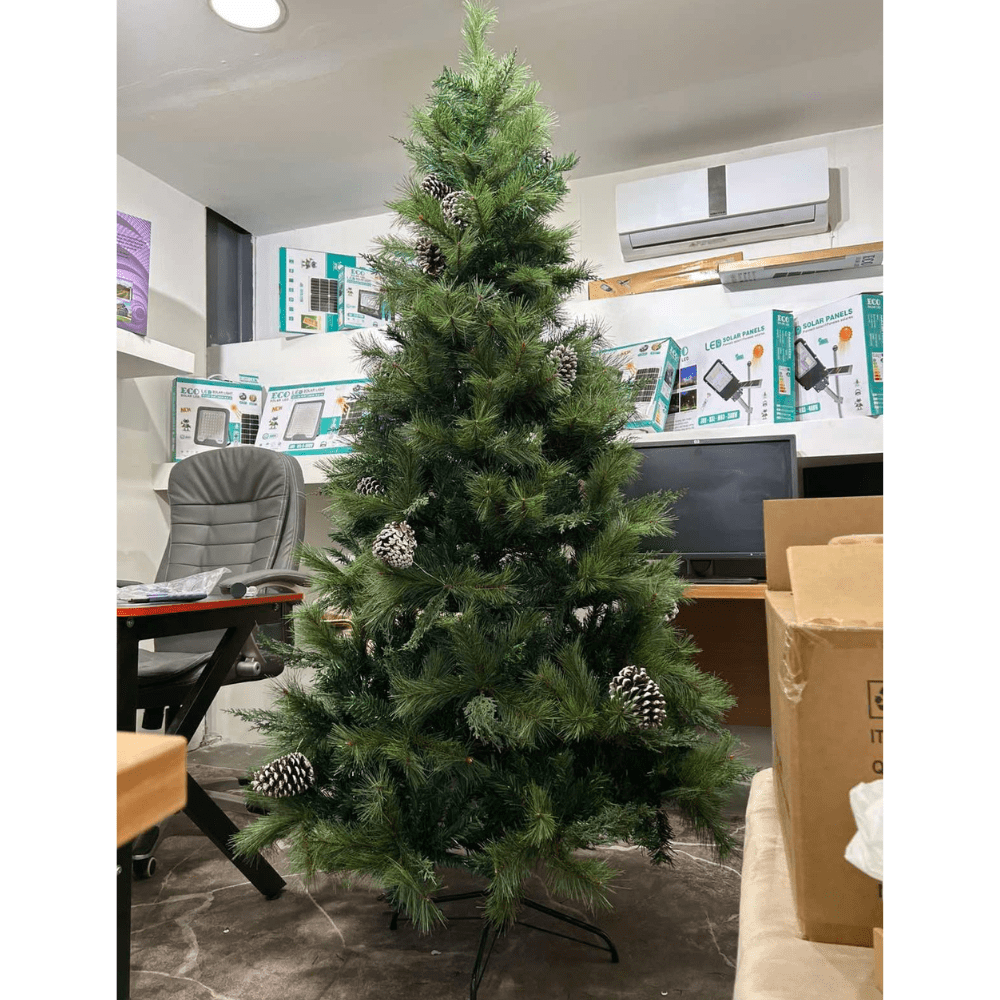 Χριστουγεννιάτικο Δέντρο Αλπικό Έλατο Πράσινο με κουκουνάρια 240εκ. με 1391 Κλαδιά - Image 3