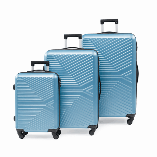 NOVA Σετ Βαλίτσες 3 Τεμαχίων 20″-24″-28″ – Σκληρές, Ελαφριές & Ανθεκτικές – ΑΝΟΙΧΤΟ ΜΠΛΕ