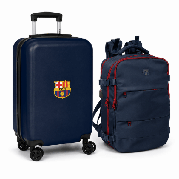 BARCELONA Σετ Βαλίτσα και Σακίδιο - ΜΠΛΕ