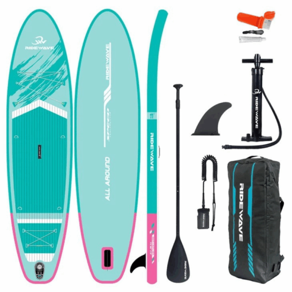 Φουσκωτή Σανίδα Sup Ridewave AeroFlow 11′ με κουπί , αξεσουάρ και σακίδιο μεταφοράς με μήκος 335cm – AquaVibe