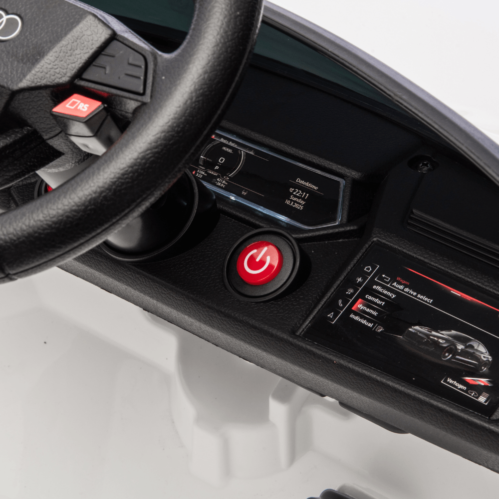 Licensed Audi RS e-tron GT Ηλεκτρικό Παιδικό Αυτοκίνητο 12V – ΛΕΥΚΟ - Image 15