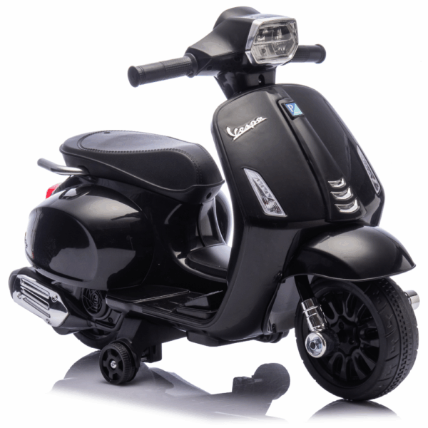 Licensed VESPA Ηλεκτρική Παιδική Μηχανή 6V – ΜΑΥΡΟ