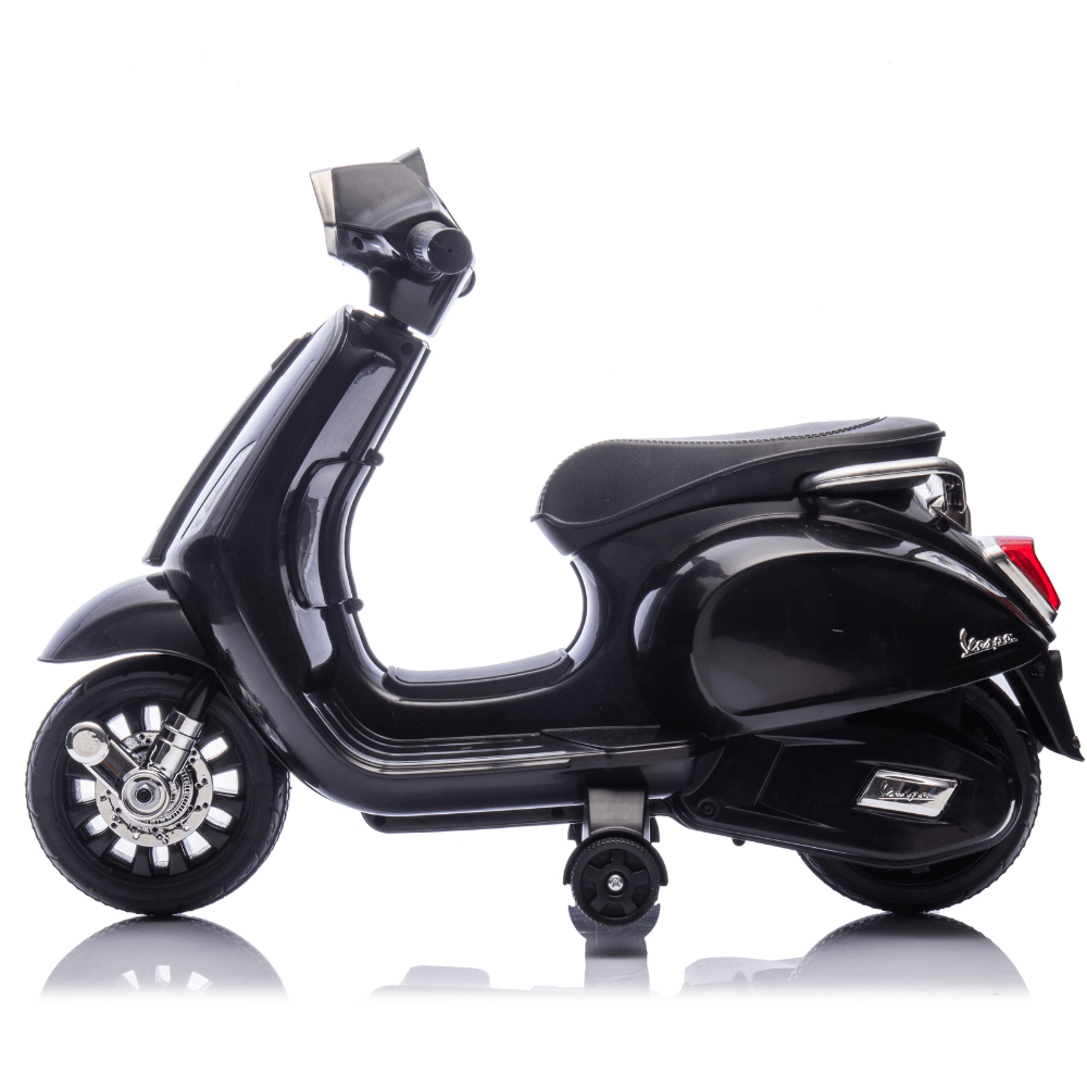 Licensed VESPA Ηλεκτρική Παιδική Μηχανή 6V – ΜΑΥΡΟ - Image 4