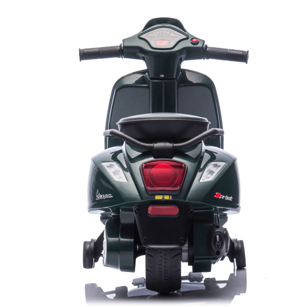 Licensed VESPA Ηλεκτρική Παιδική Μηχανή 6V – ΣΚΟΥΡΟ ΠΡΑΣΙΝΟ - Image 3