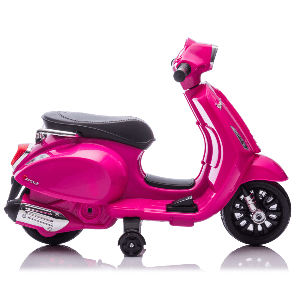 Licensed VESPA Ηλεκτρική Παιδική Μηχανή 6V – ΡΟΖ - Image 4