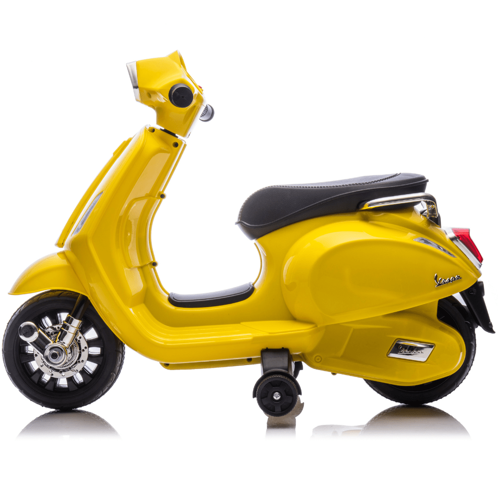 Licensed VESPA Ηλεκτρική Παιδική Μηχανή 6V – ΚΙΤΡΙΝΟ - Image 4