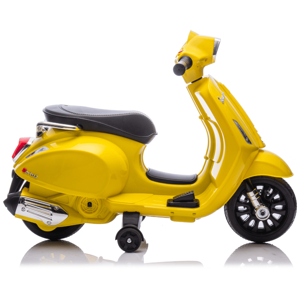 Licensed VESPA Ηλεκτρική Παιδική Μηχανή 6V – ΚΙΤΡΙΝΟ - Image 5