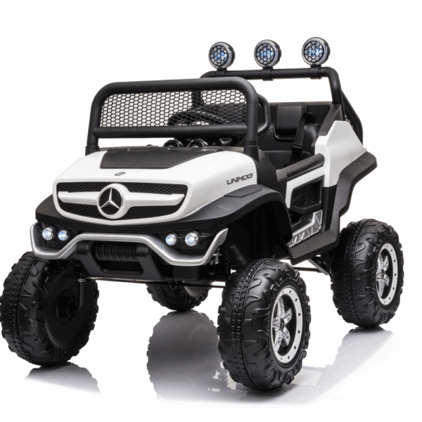 Licensed Mercedes Benz Unimog Ηλεκτρικό Παιδικό Jeep 12V - ΛΕΥΚΟ
