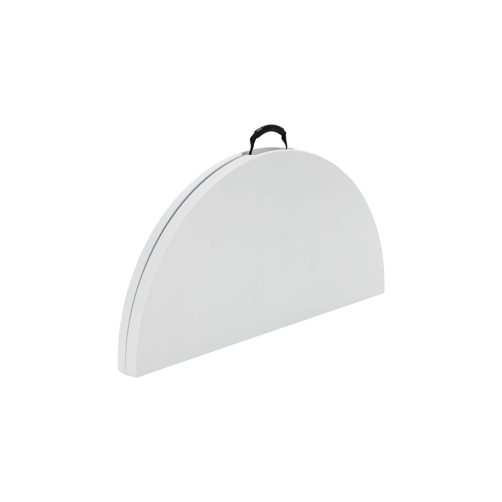 Στρογγυλό Πτυσσόμενο Τραπέζι HDPE Ø122x74 εκ. Λευκό - Image 2