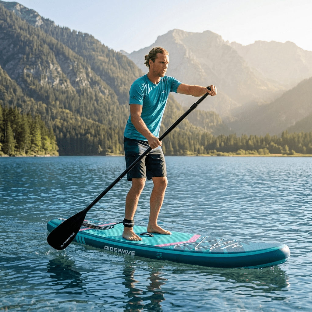 Φουσκωτή Σανίδα Sup Ridewave AeroFlow 10,6′ με κουπί , αξεσουάρ και σακίδιο μεταφοράς με μήκος 320cm – WaveFlow - Image 7
