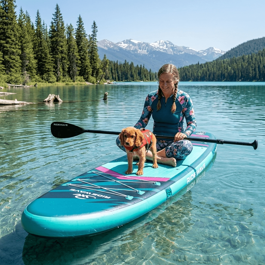 Φουσκωτή Σανίδα Sup Ridewave AeroFlow 10,6′ με κουπί , αξεσουάρ και σακίδιο μεταφοράς με μήκος 320cm – WaveFlow - Image 11