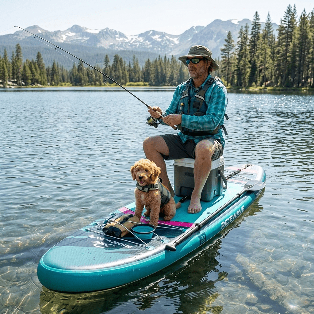 Φουσκωτή Σανίδα Sup Ridewave AeroFlow 10,6′ με κουπί , αξεσουάρ και σακίδιο μεταφοράς με μήκος 320cm – WaveFlow - Image 13