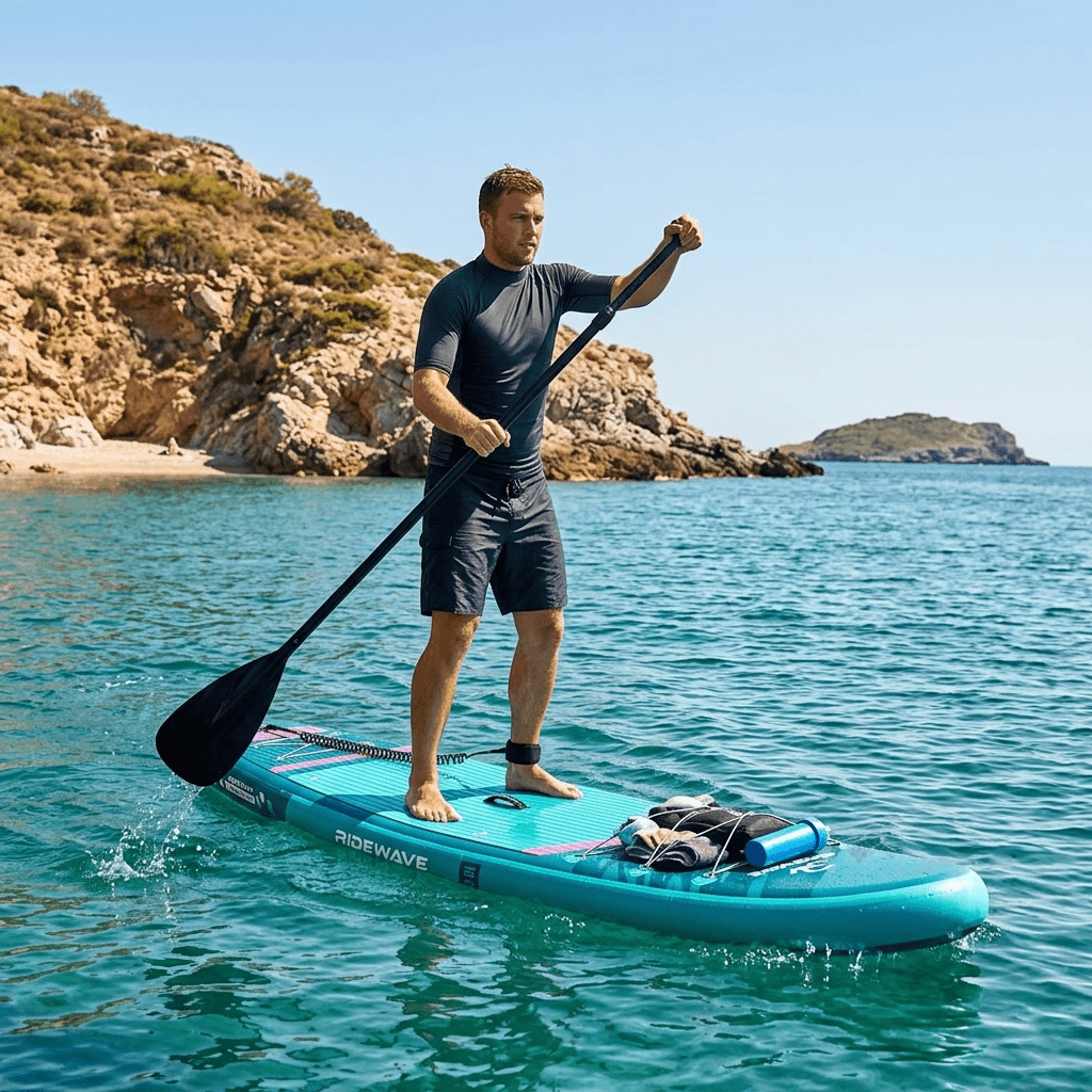 Φουσκωτή Σανίδα Sup Ridewave AeroFlow 10,6′ με κουπί , αξεσουάρ και σακίδιο μεταφοράς με μήκος 320cm – WaveFlow - Image 15
