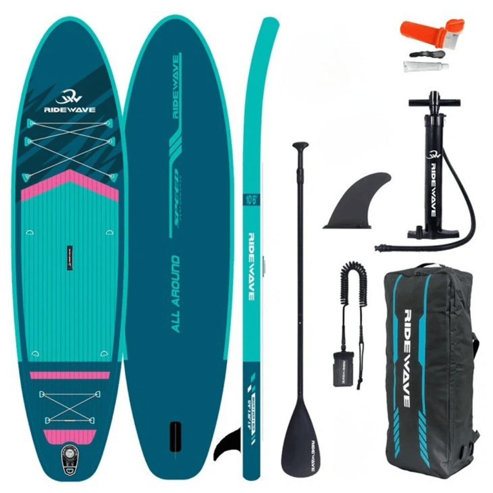 Φουσκωτή Σανίδα Sup Ridewave AeroFlow 10,6′ με κουπί , αξεσουάρ και σακίδιο μεταφοράς με μήκος 320cm – WaveFlow - Image 5