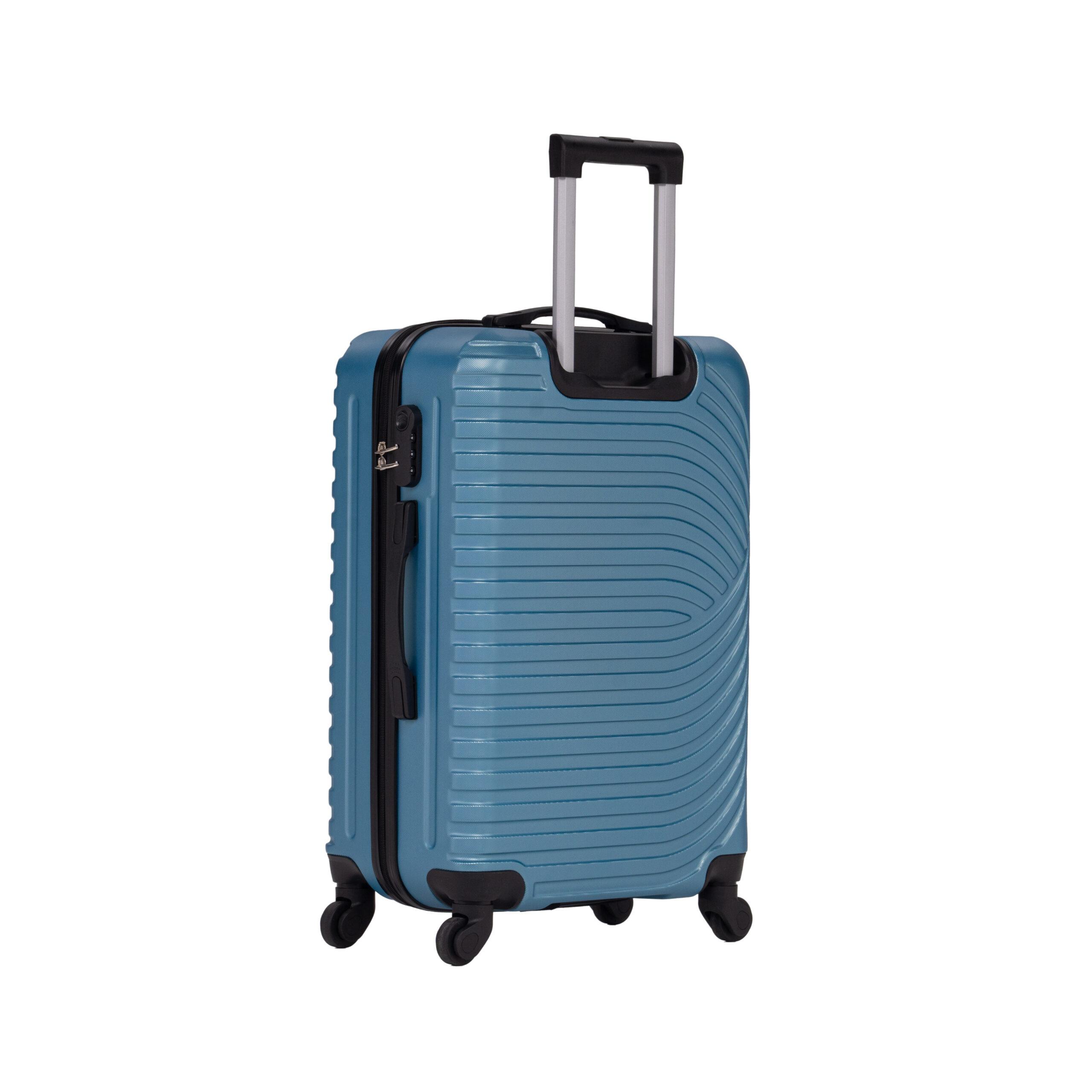 MOVE Σετ Βαλίτσες 3 Τεμαχίων 20″-24″-28″ – Σκληρές, Ελαφριές & Ανθεκτικές – ΜΠΛΕ ΜΕΤΑΛΛΙΚΟ - Image 2