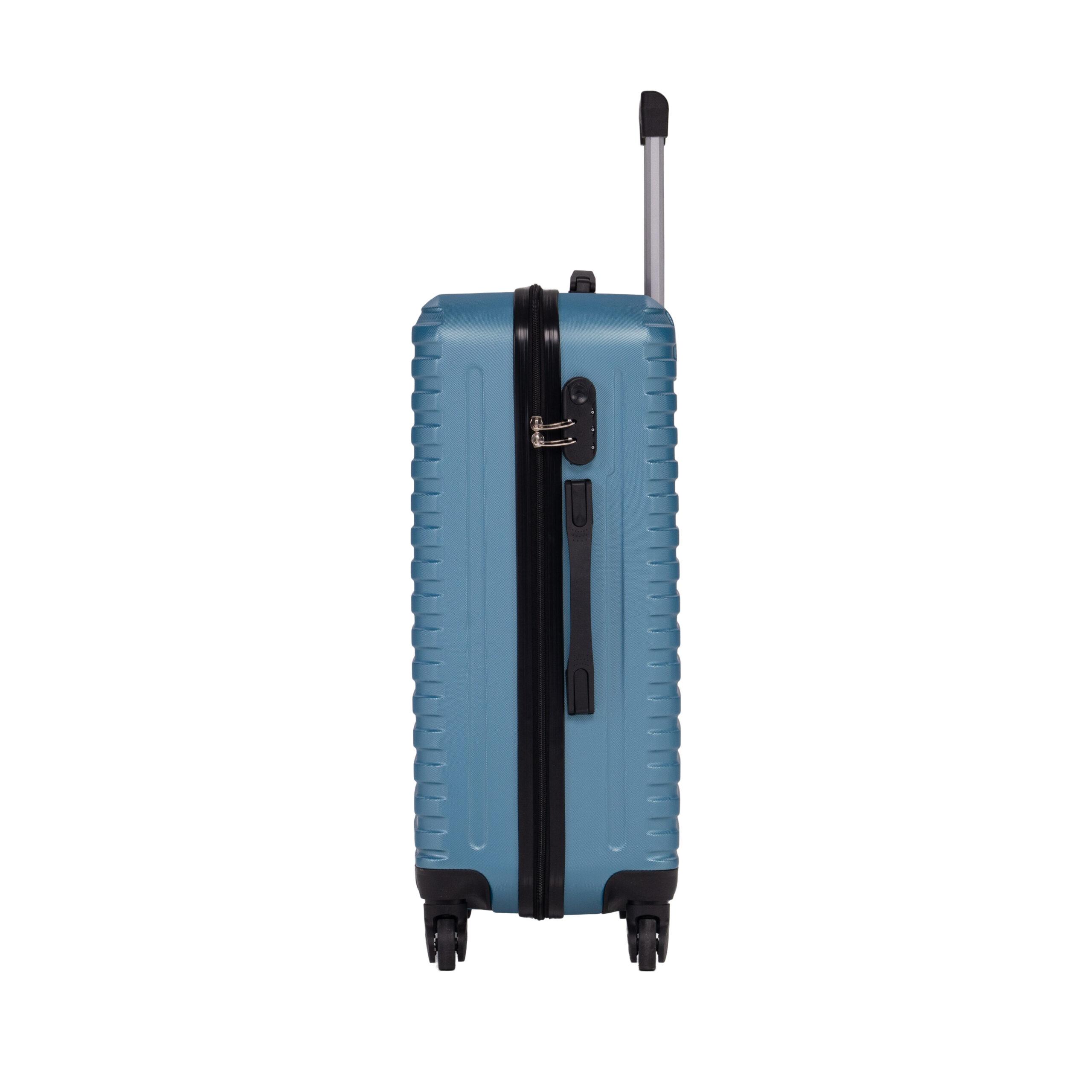 MOVE Σετ Βαλίτσες 3 Τεμαχίων 20″-24″-28″ – Σκληρές, Ελαφριές & Ανθεκτικές – ΜΠΛΕ ΜΕΤΑΛΛΙΚΟ - Image 3