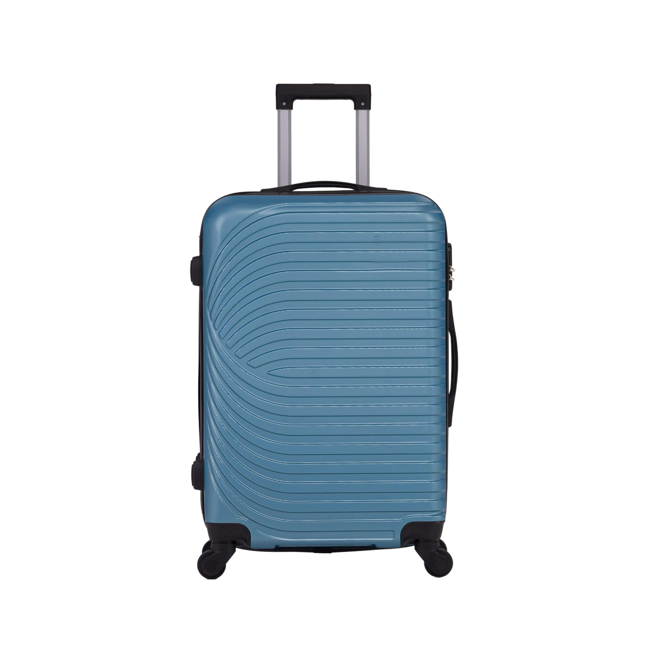 MOVE Σετ Βαλίτσες 3 Τεμαχίων 20″-24″-28″ – Σκληρές, Ελαφριές & Ανθεκτικές – ΜΠΛΕ ΜΕΤΑΛΛΙΚΟ - Image 4