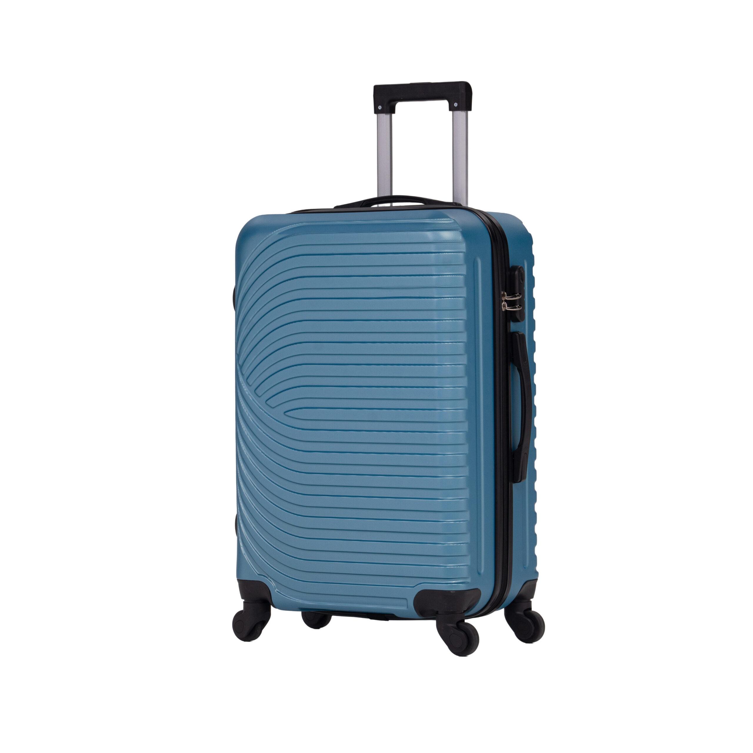 MOVE Σετ Βαλίτσες 3 Τεμαχίων 20″-24″-28″ – Σκληρές, Ελαφριές & Ανθεκτικές – ΜΠΛΕ ΜΕΤΑΛΛΙΚΟ - Image 6