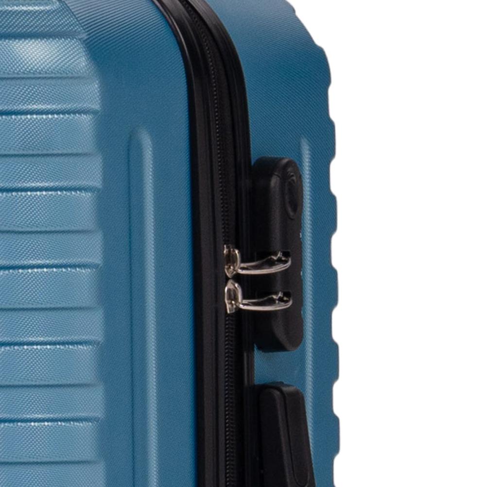 MOVE Σετ Βαλίτσες 3 Τεμαχίων 20″-24″-28″ – Σκληρές, Ελαφριές & Ανθεκτικές – ΜΠΛΕ ΜΕΤΑΛΛΙΚΟ - Image 7