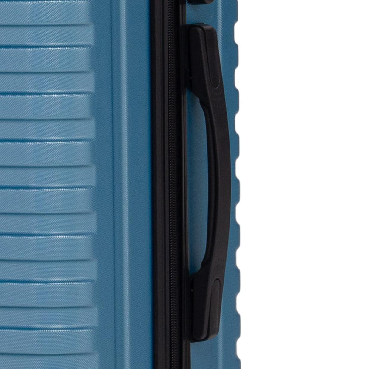 MOVE Σετ Βαλίτσες 3 Τεμαχίων 20″-24″-28″ – Σκληρές, Ελαφριές & Ανθεκτικές – ΜΠΛΕ ΜΕΤΑΛΛΙΚΟ - Image 8