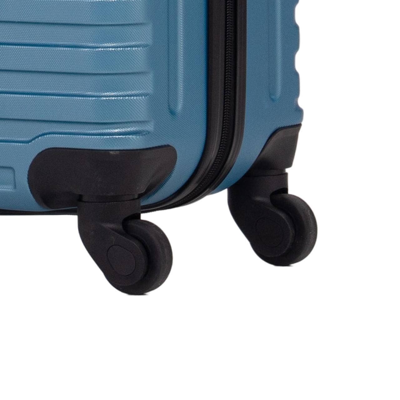 MOVE Σετ Βαλίτσες 3 Τεμαχίων 20″-24″-28″ – Σκληρές, Ελαφριές & Ανθεκτικές – ΜΠΛΕ ΜΕΤΑΛΛΙΚΟ - Image 10